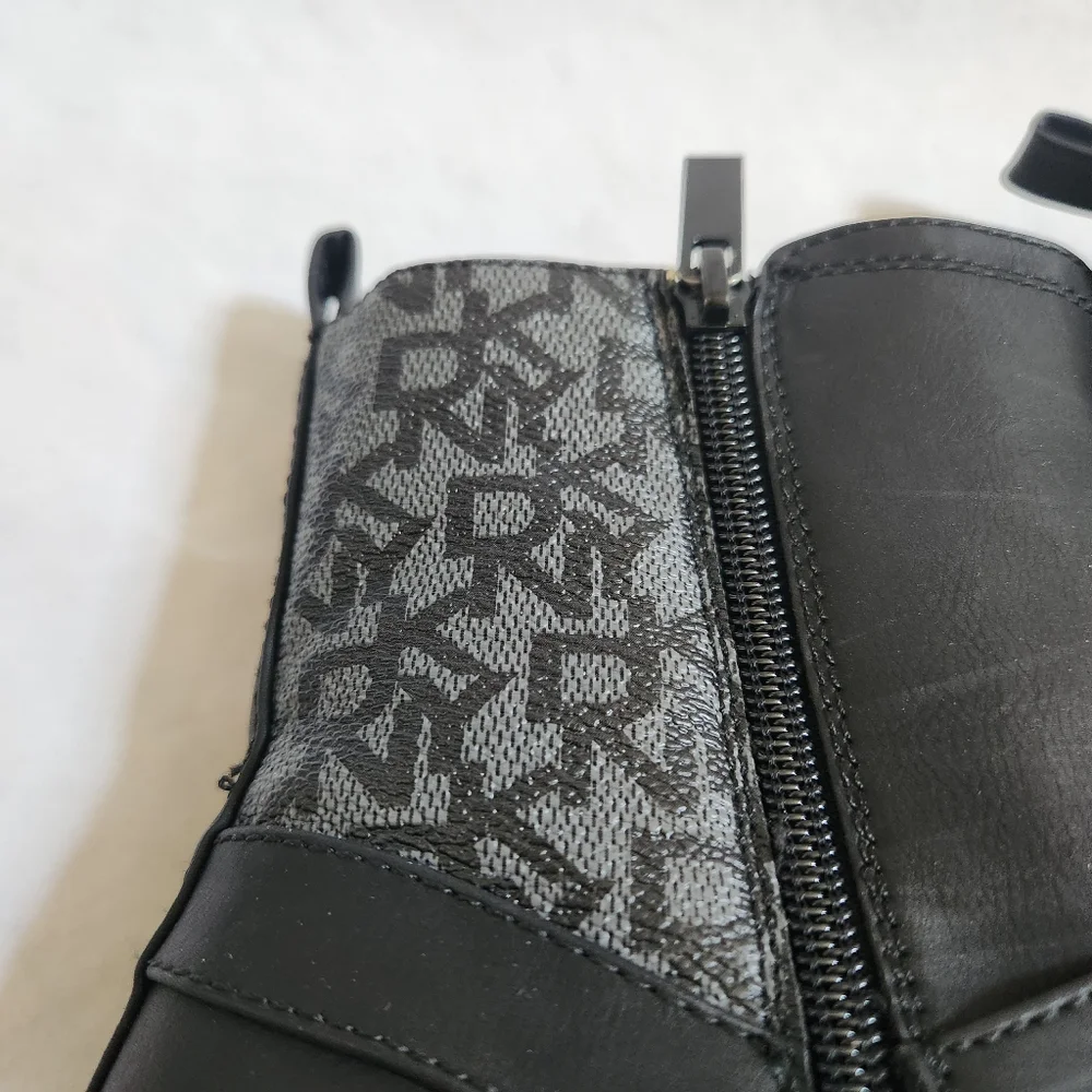 DKNY Black Buckle Girls Boots SIZE 4